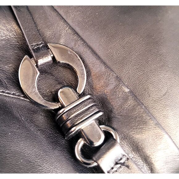 Antonio Melani Valerie Tall Knee High Black Leather Heels Zipper Boots Size 6M - Picture 2 of 8